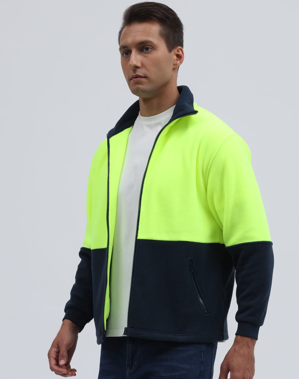 Hi-Vis Polar Fleece Full Zip Jacket SH-SW84