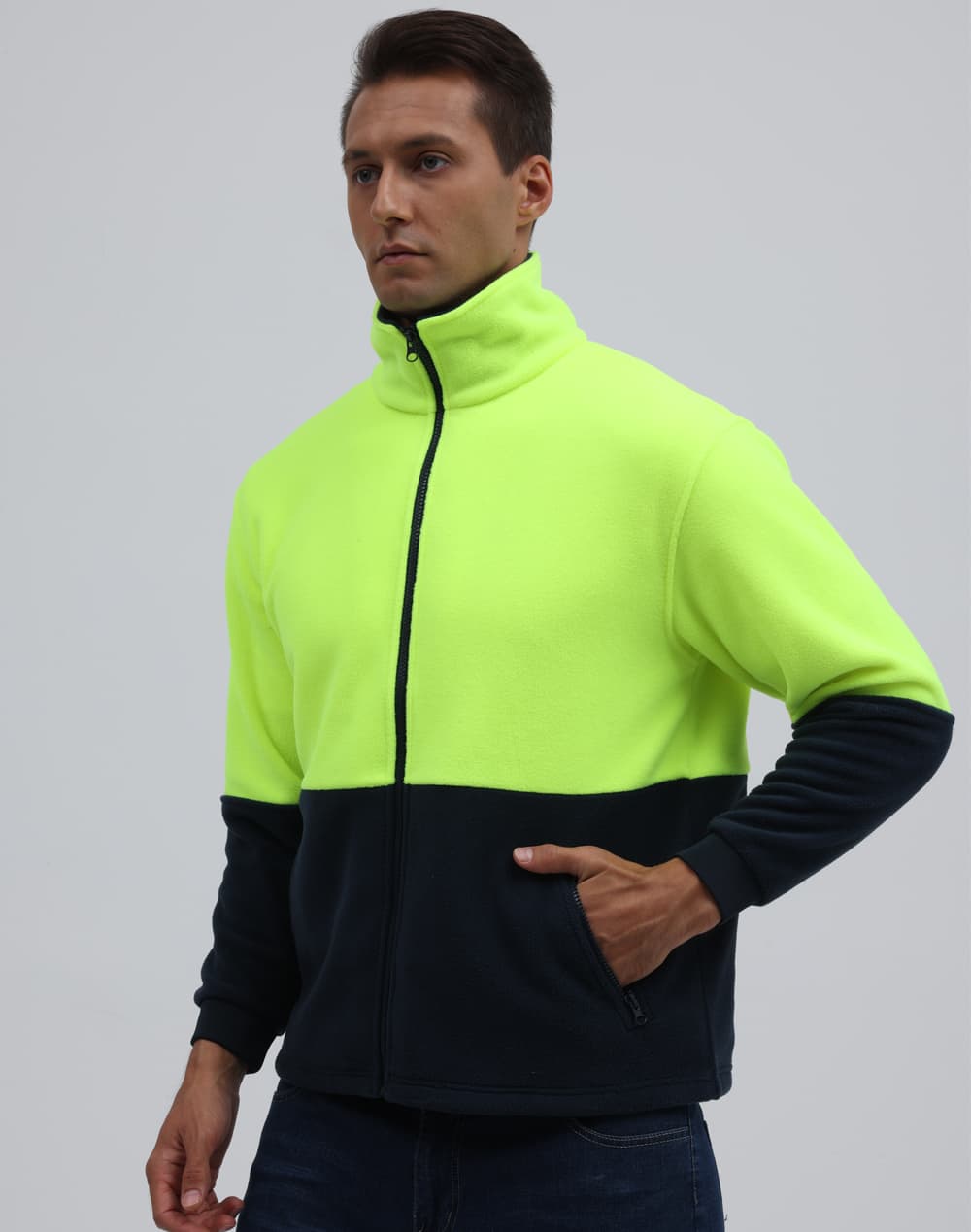 Hi-Vis Polar Fleece Full Zip Jacket SH-SW84