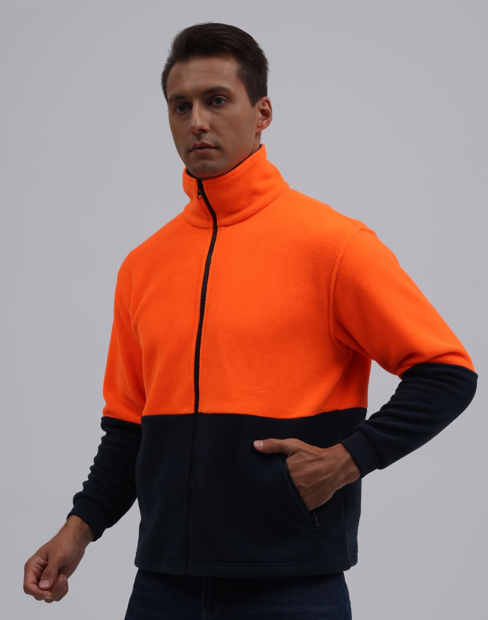 Hi-Vis Polar Fleece Full Zip Jacket SH-SW84