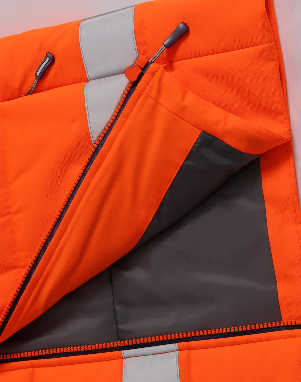 Unisex Hi Vis Hooded Puffer Vest SH-SW93