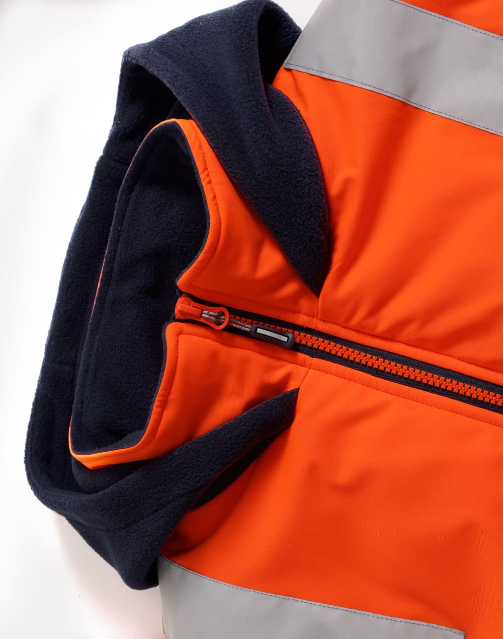 Unisex Hi Vis Hooded Puffer Vest SH-SW93