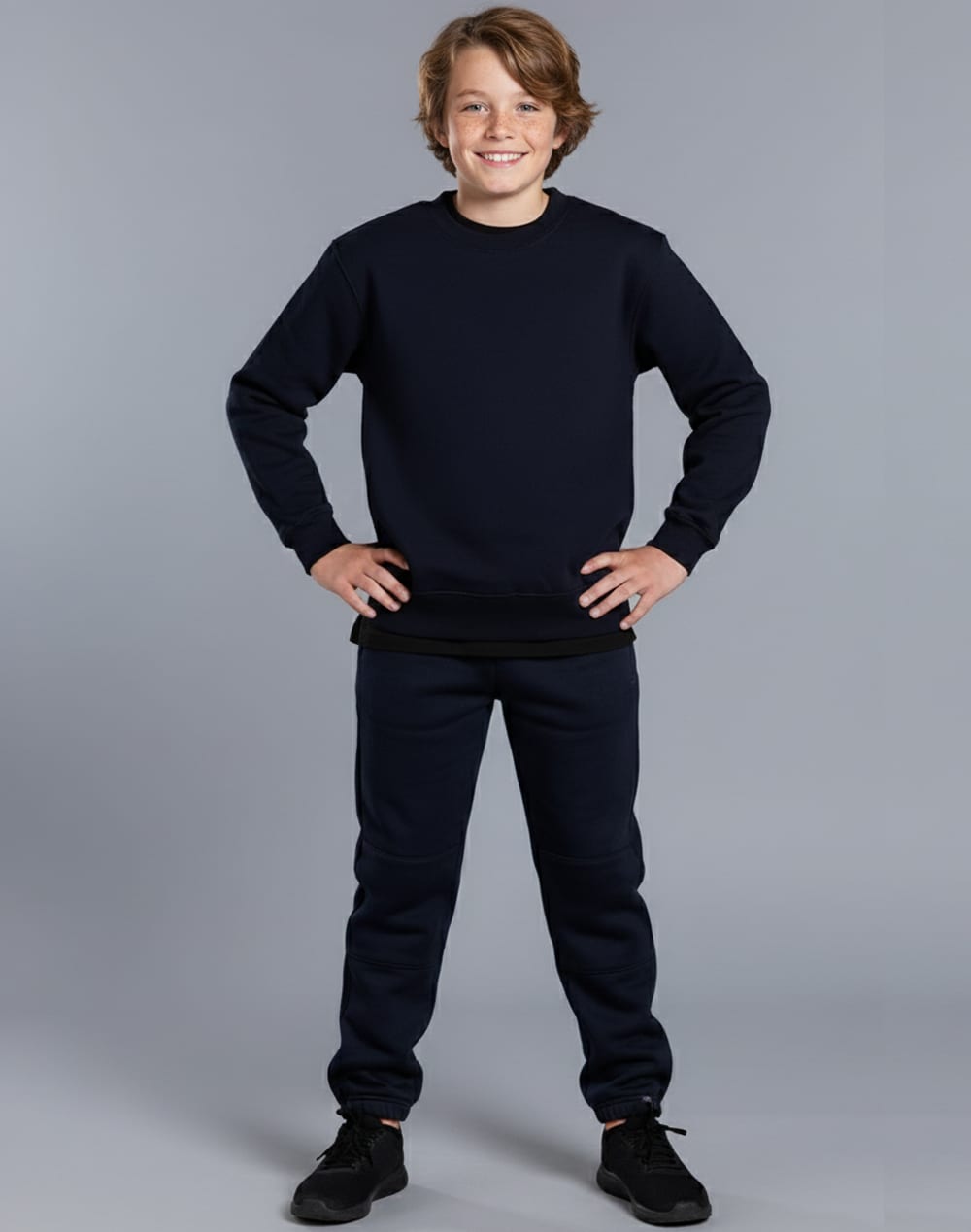Kids Crew Neck Fleecy Sweater SH-FL01K