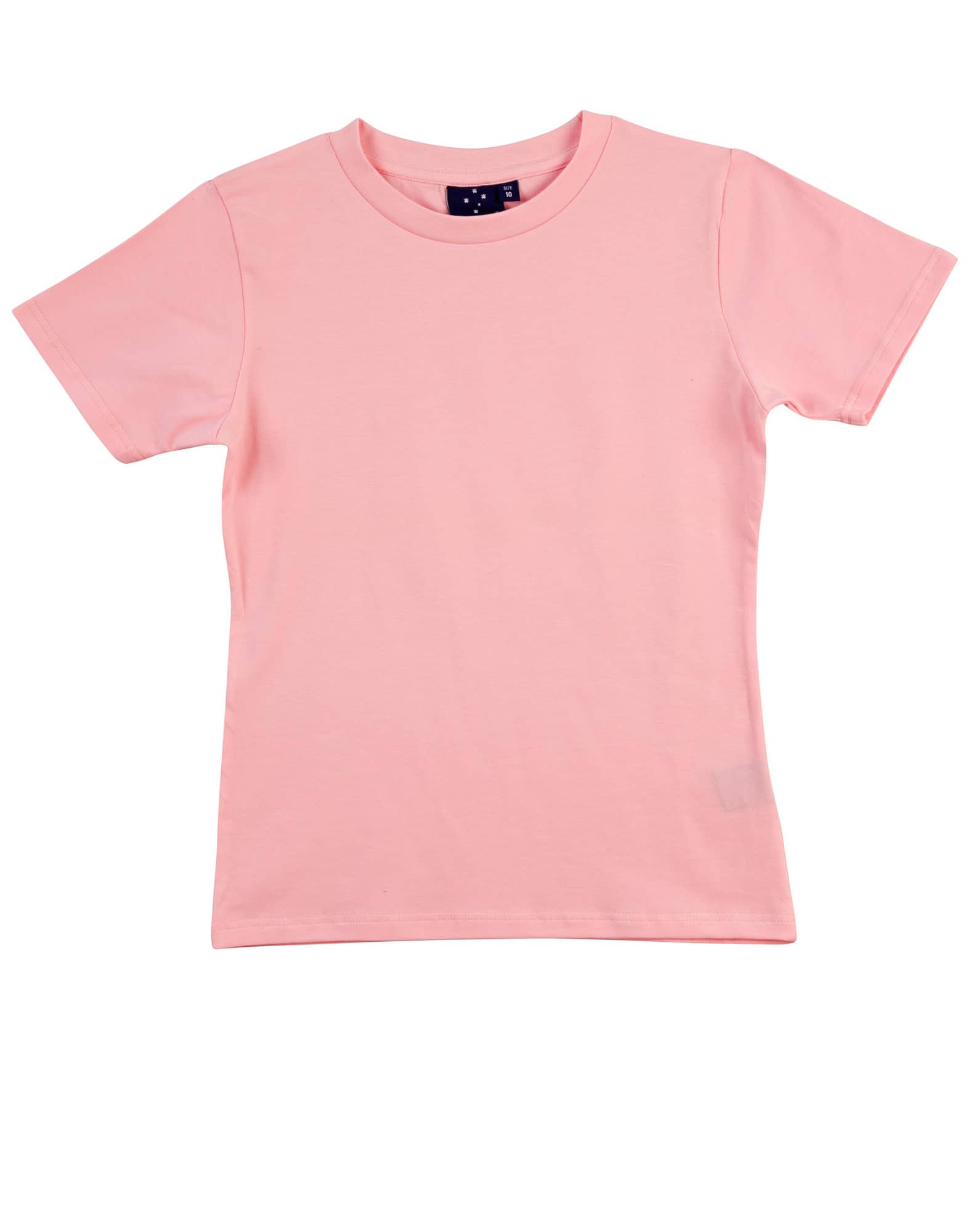 Ladies Cotton Stretch Fitted Tee TS15 | Light Pink