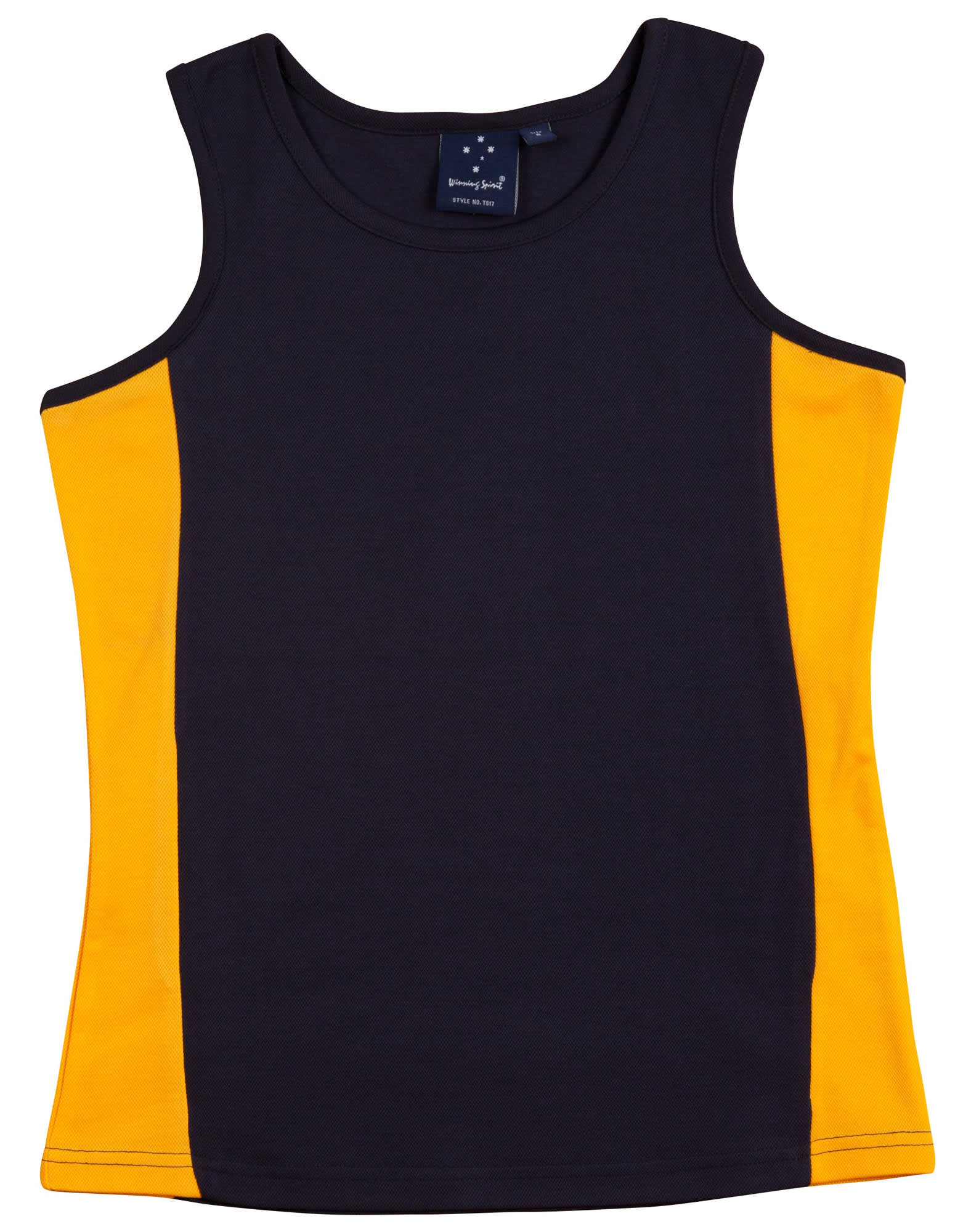 Ladies TrueDry Mesh Singlet TS17 | Navy/Gold