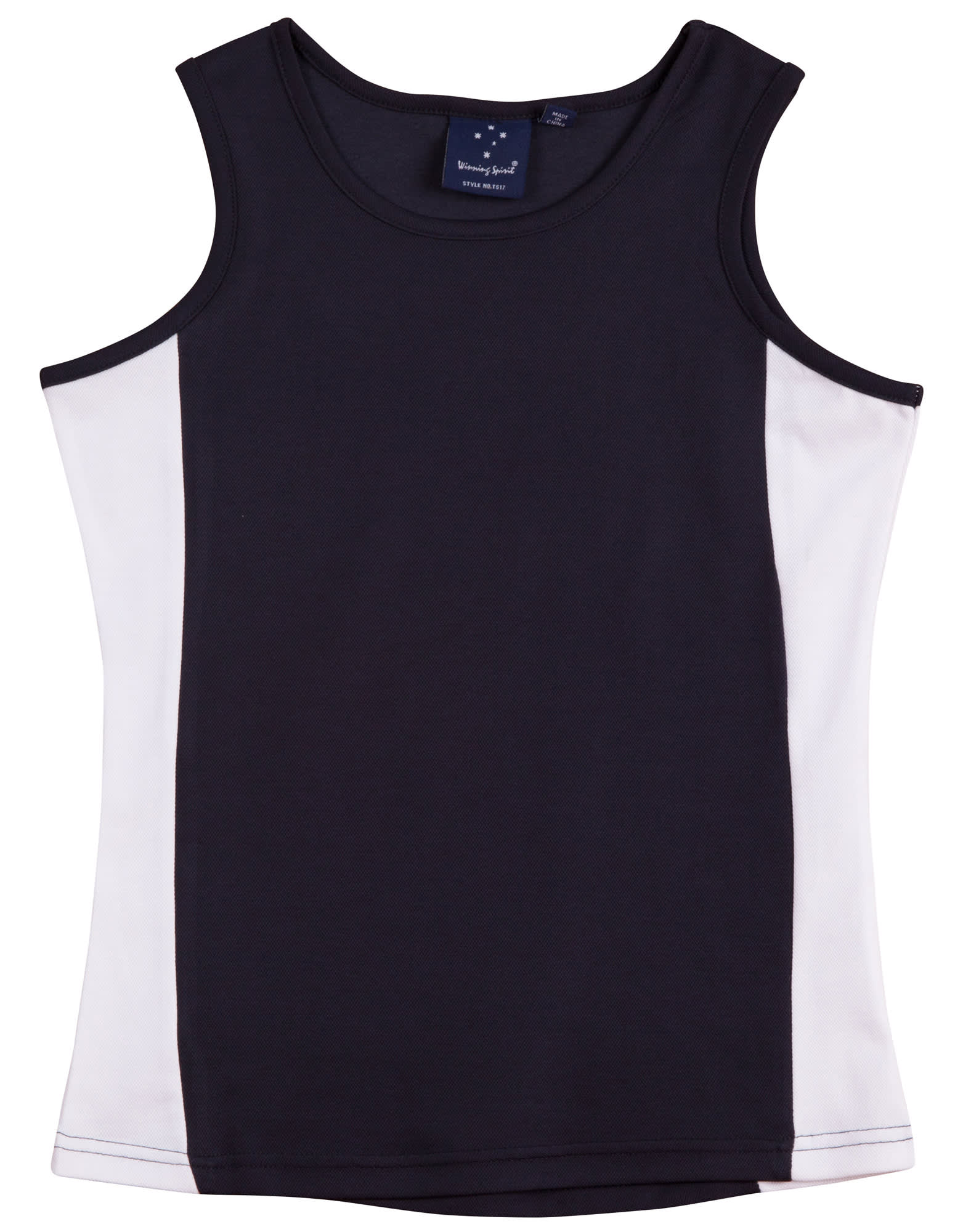 Ladies TrueDry Mesh Singlet TS17 | Navy/White