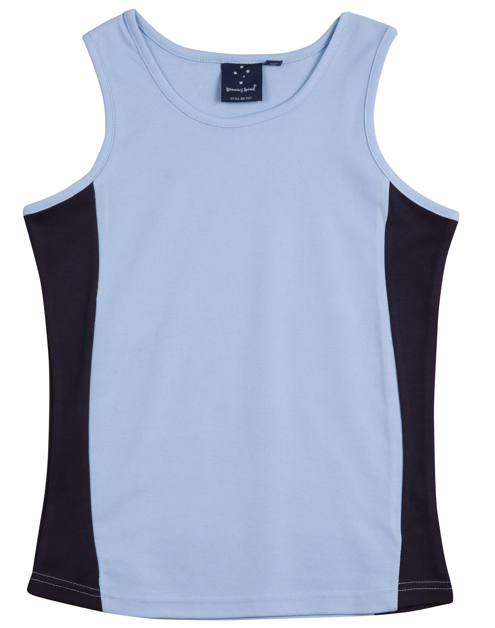 Ladies TrueDry Mesh Singlet TS17 | Skyblue/Navy