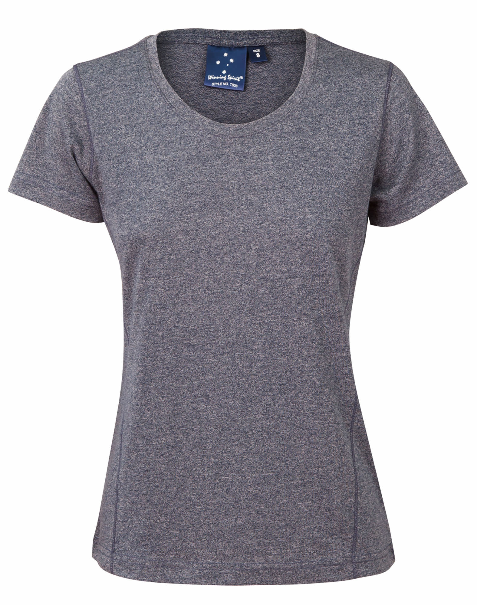 Ladies Heather Tee Shirt TS28 | Navy