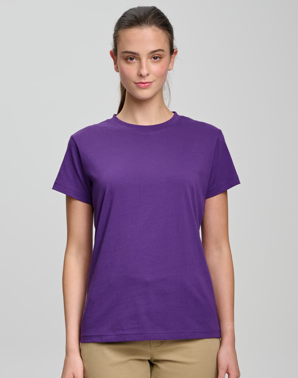 Ladies' Cotton Semi Fitted Tee SH-TS38