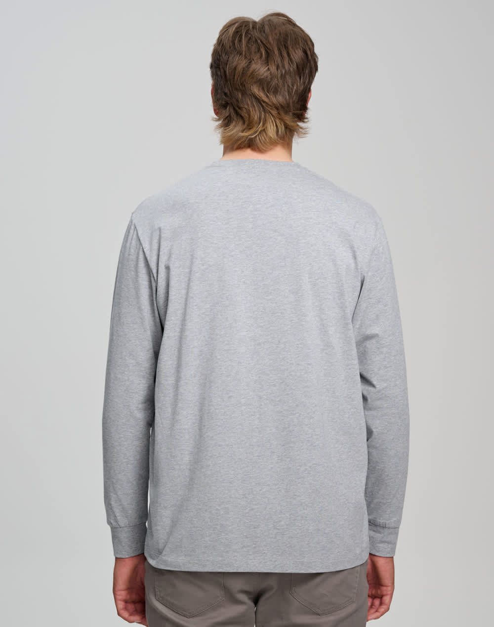 Men's Premium Cotton Face L/S Tee Shirt SH-TS47