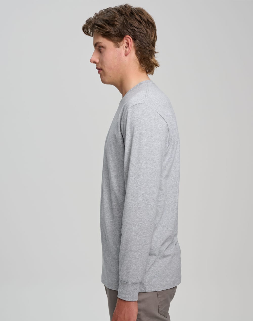 Men's Premium Cotton Face L/S Tee Shirt SH-TS47