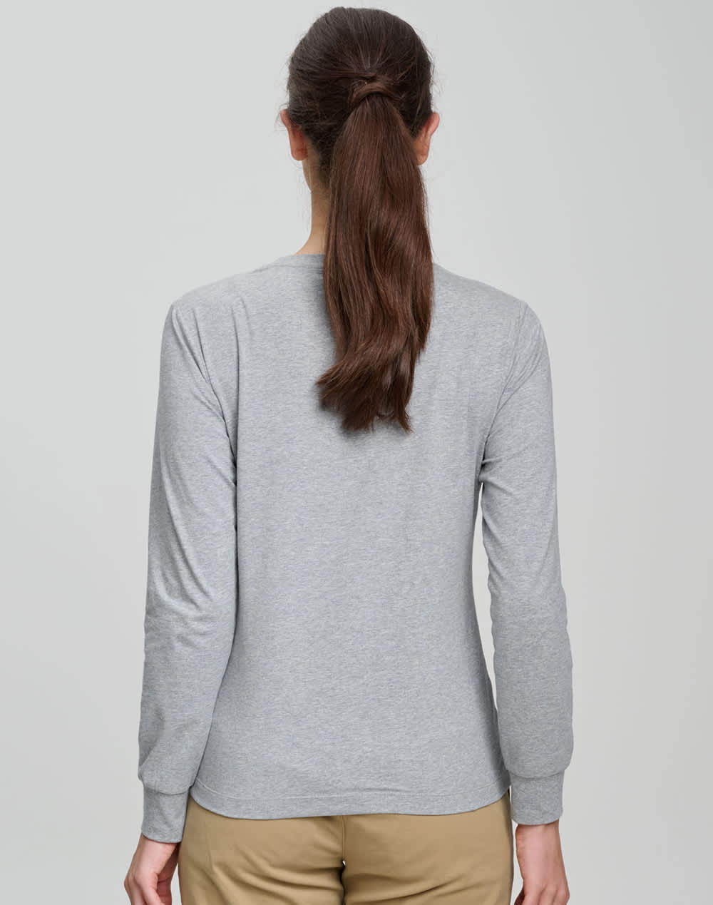 Ladies' Premium Cotton Face L/S Tee Shirt SH-TS48