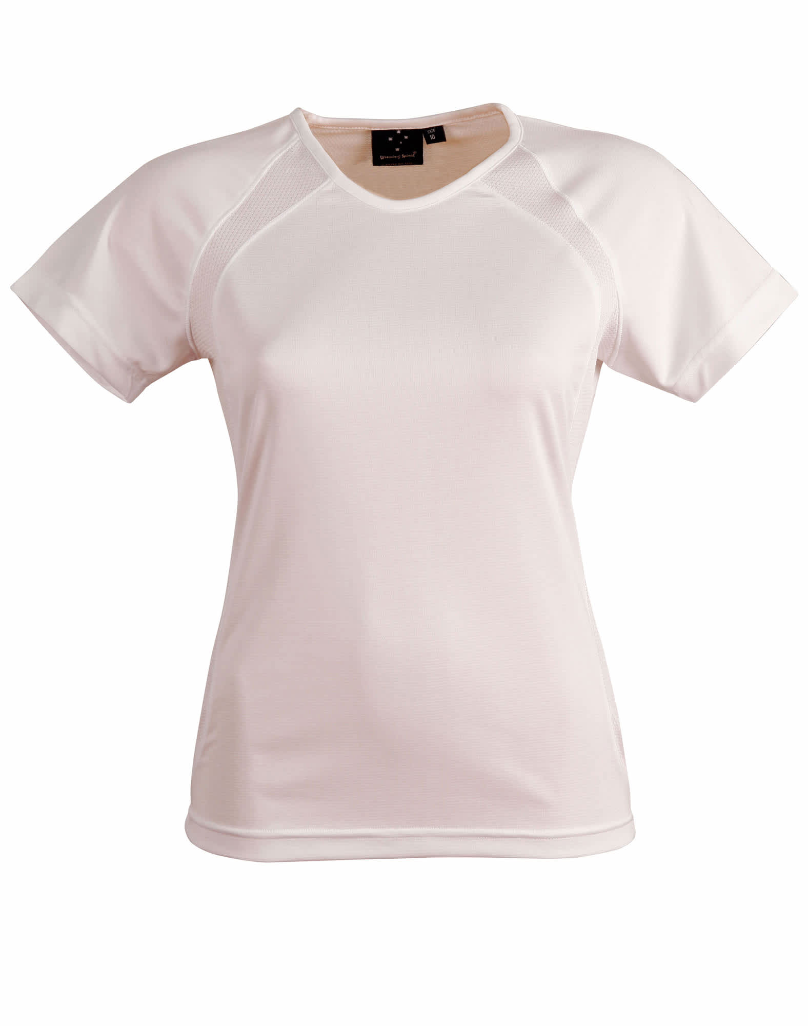 Ladies CoolDry Athletic Tee Shirt TS72 | White/White