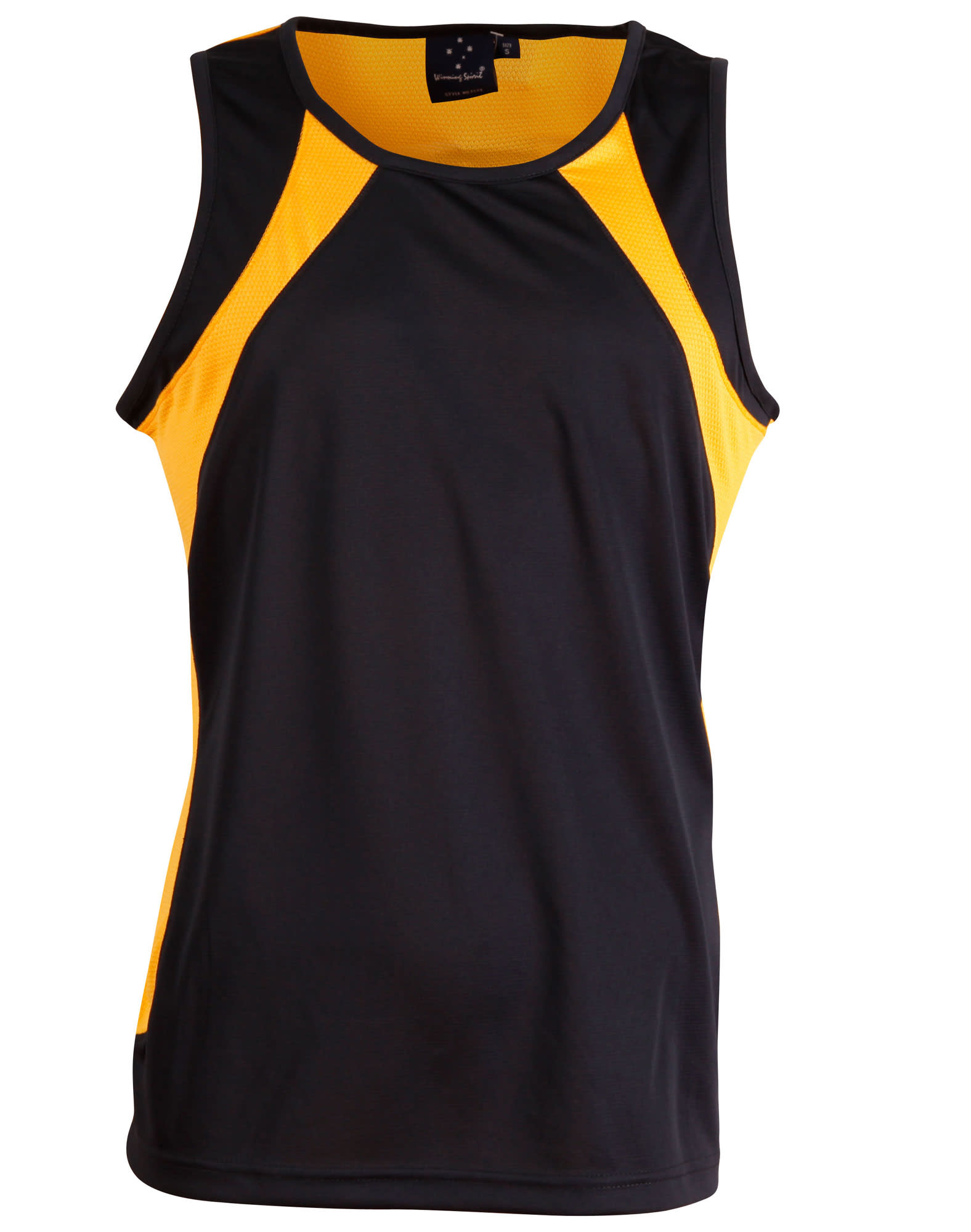 Mens CoolDry Athletic Singlet TS73 | Navy/Gold