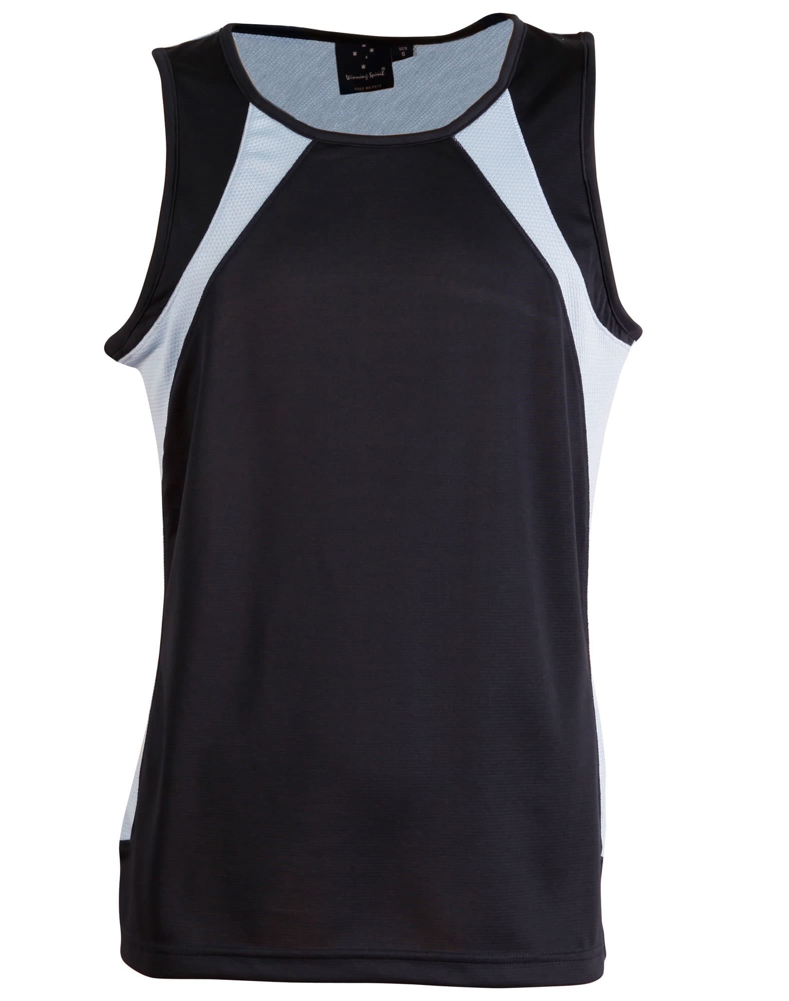 Mens CoolDry Athletic Singlet TS73 | Navy/Skyblue