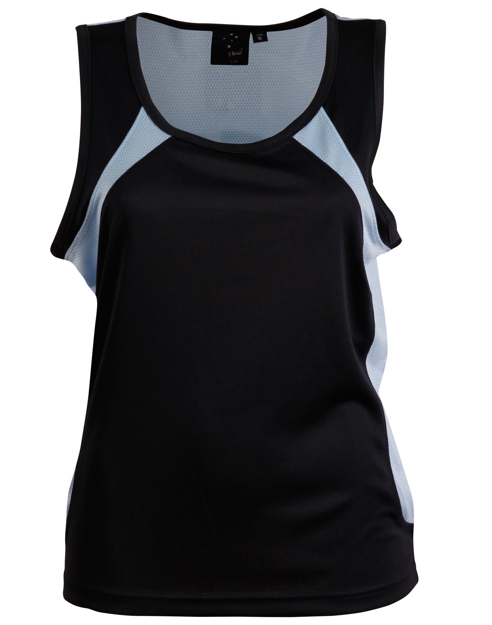 Ladies CoolDry Athletic Singlet TS74 | Navy/Skyblue