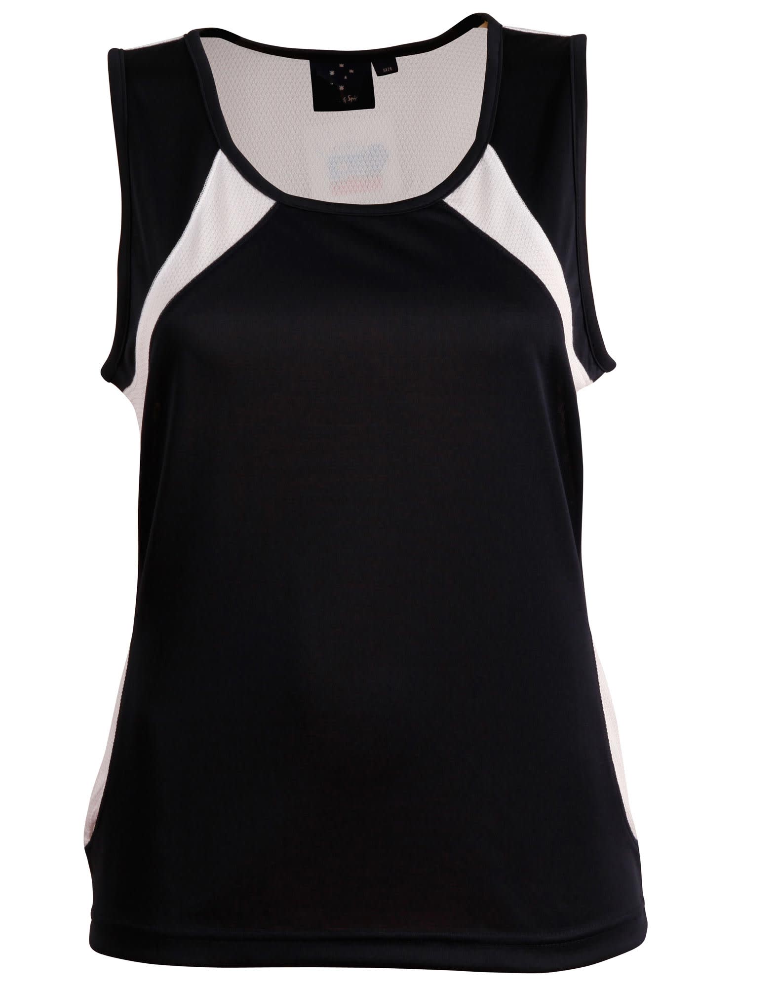 Ladies CoolDry Athletic Singlet TS74 | Navy/White