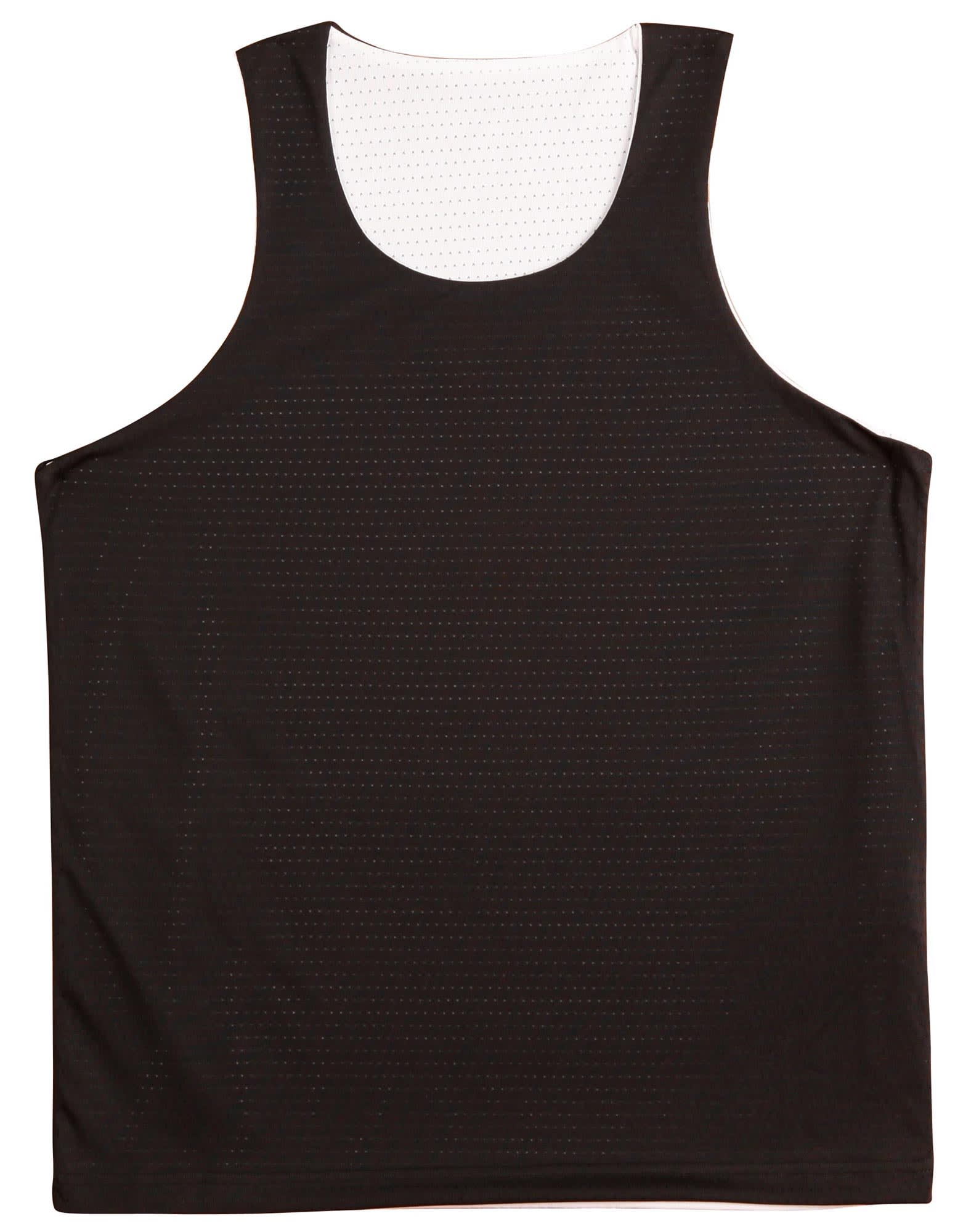 Kids CoolDryReversible Basketball Singlet TS81K | Black/White