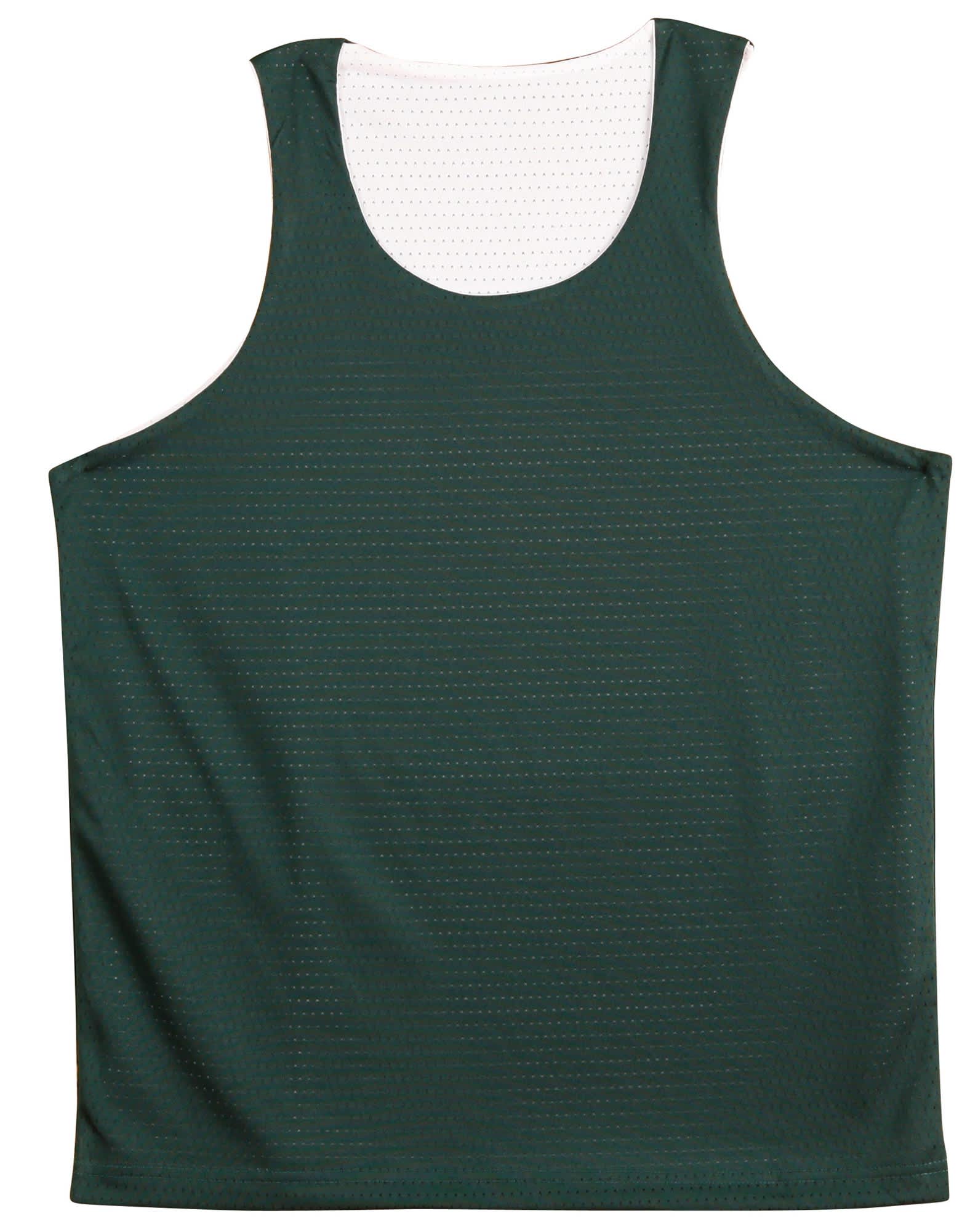 Kids CoolDryReversible Basketball Singlet TS81K | Bottle/White