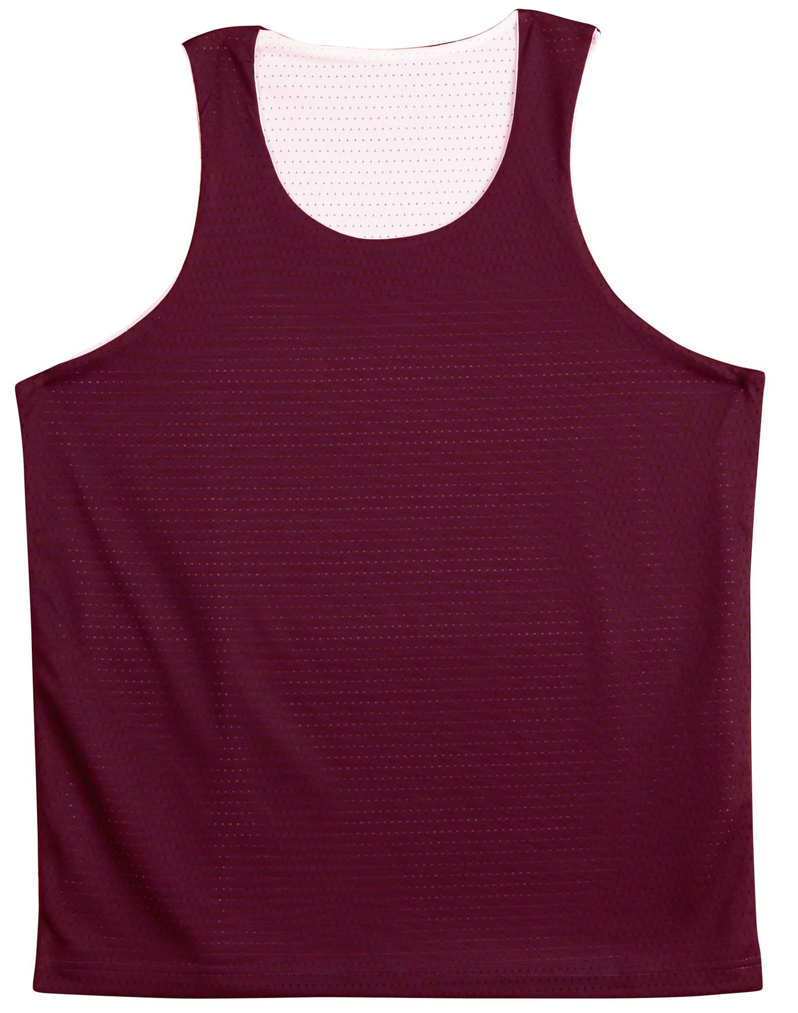 Adults CoolDryReversible Basketball Singlet TS81 | Maroon/White