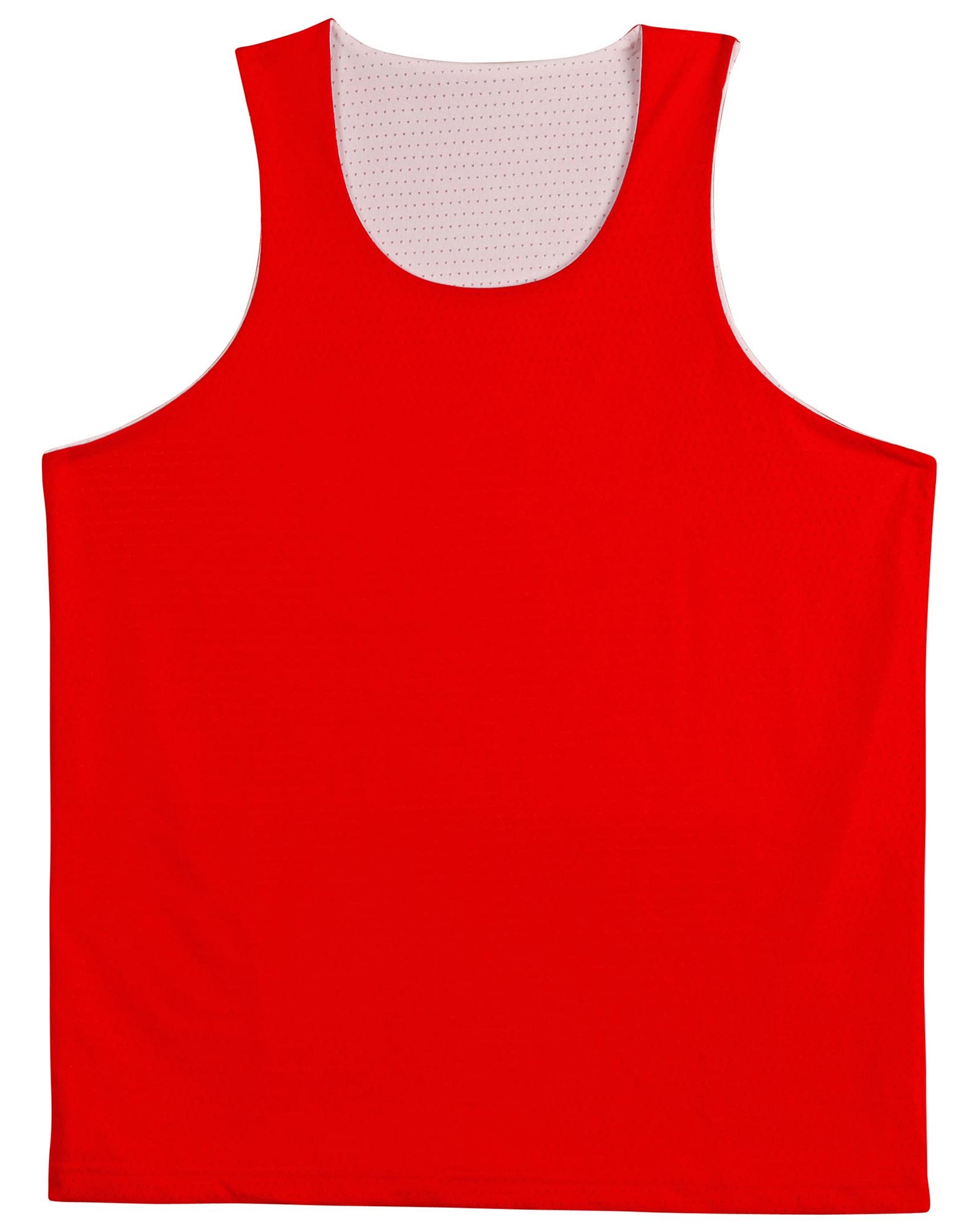 Kids CoolDryReversible Basketball Singlet TS81K | Red/White