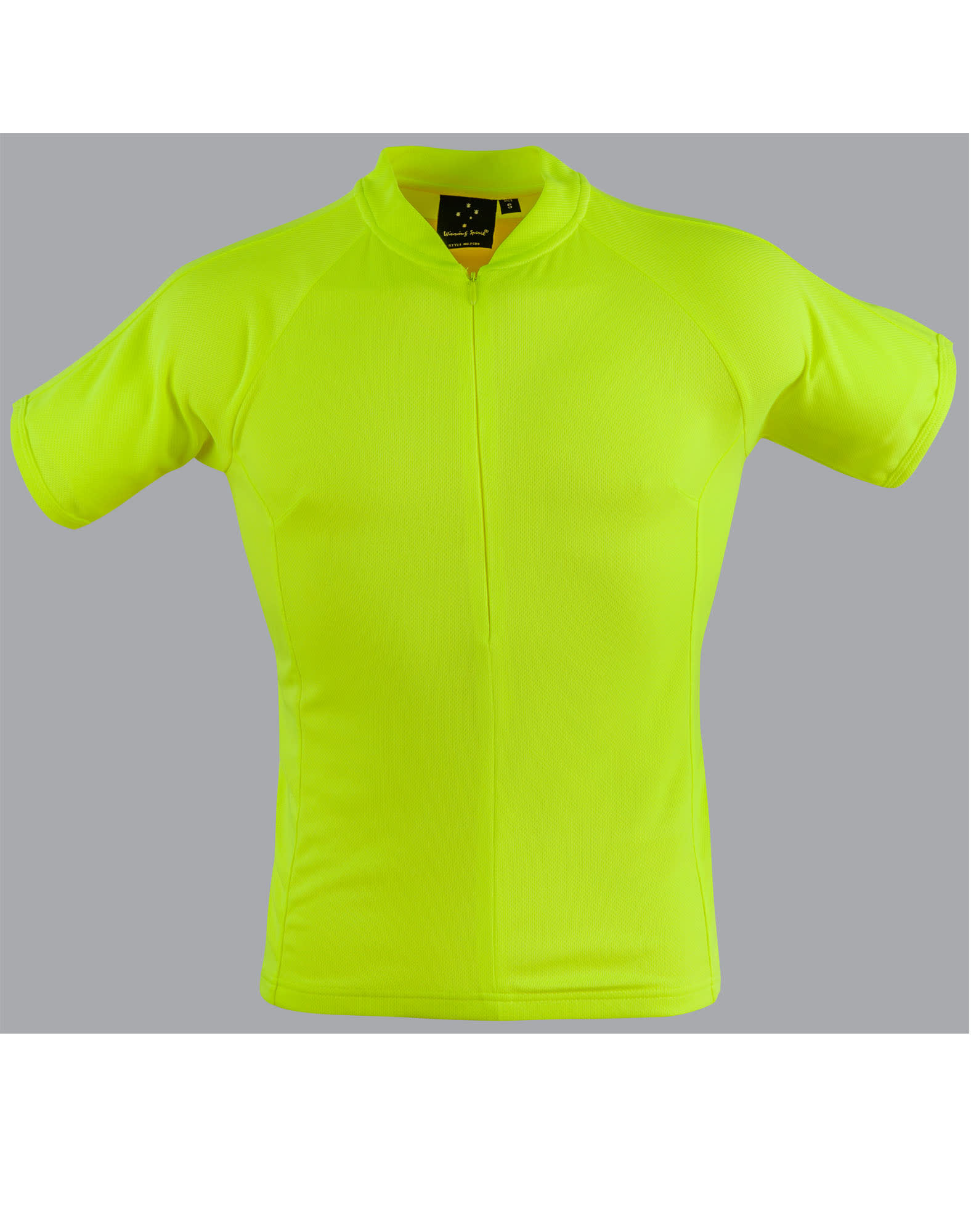 Unisex CoolDry Mesh Contrast Piping Polo TS89 | Fluoro Yellow