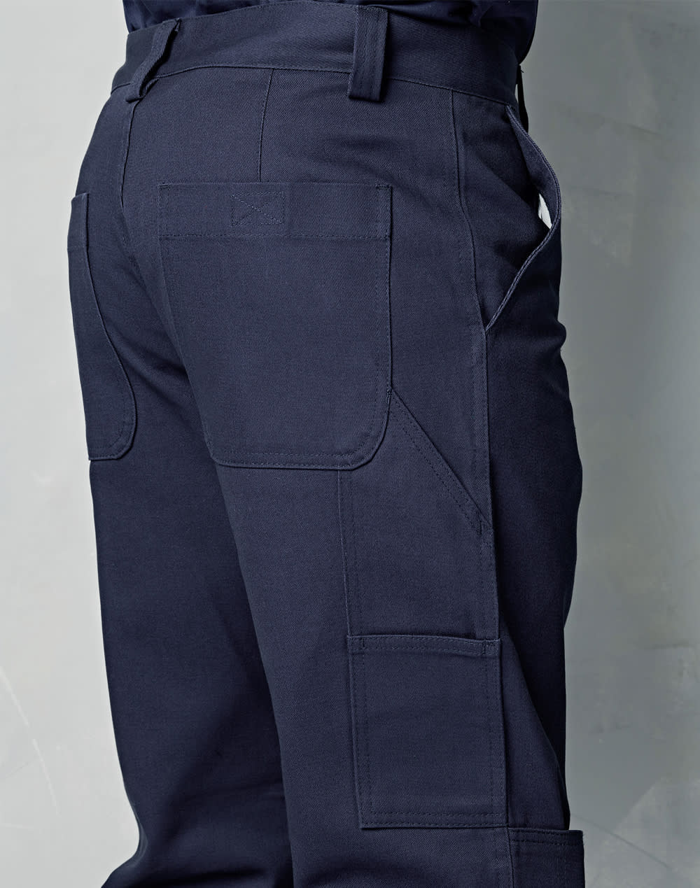 Men's Cotton Drill Pre-shrunk Cargo Pants With Knee Pads - WP03 Image