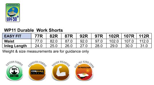 Mens Durable Work Shorts WP11 | 