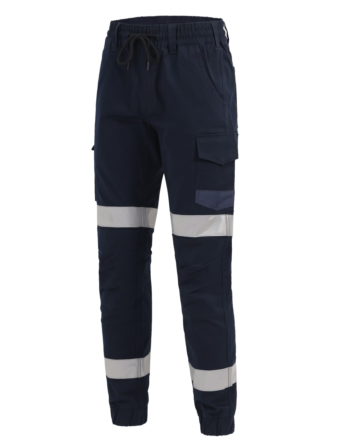 Cotton Stretch Drill Cuffed Work Pants With Tapes SH-WP28HV