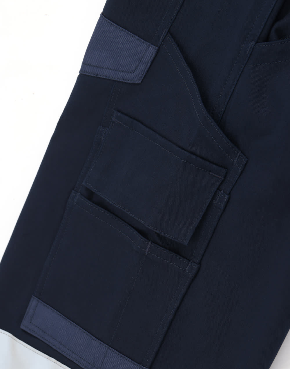 Cotton Stretch Drill Cuffed Work Pants With Tapes SH-WP28HV