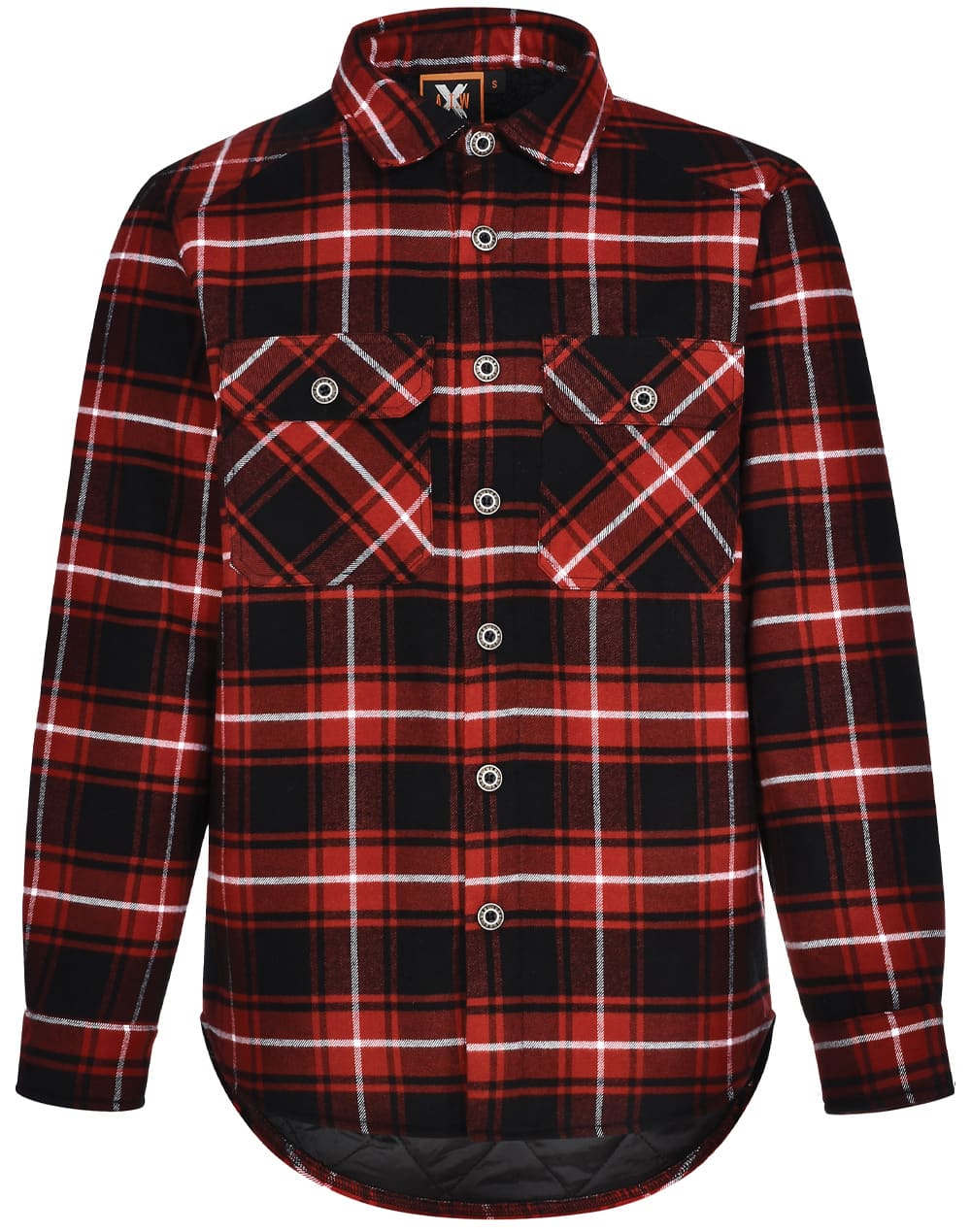 Unisex Quilted Flannel Shirt Style Jacket