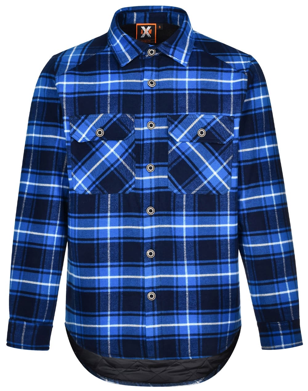 Unisex Quilted Flannel Shirt Style Jacket