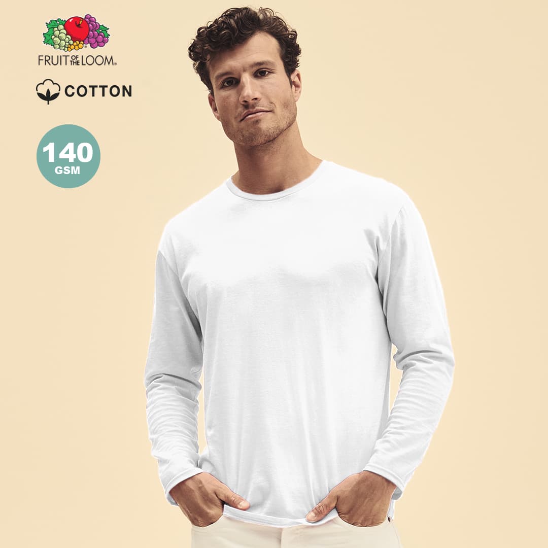 Iconic Long Sleeve T Adult White T-Shirt