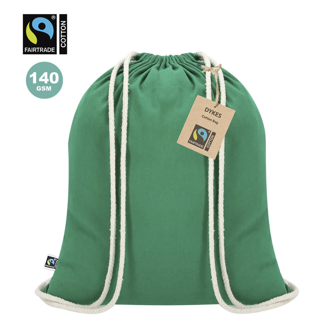 Dykes Fairtrade Drawstring Bag