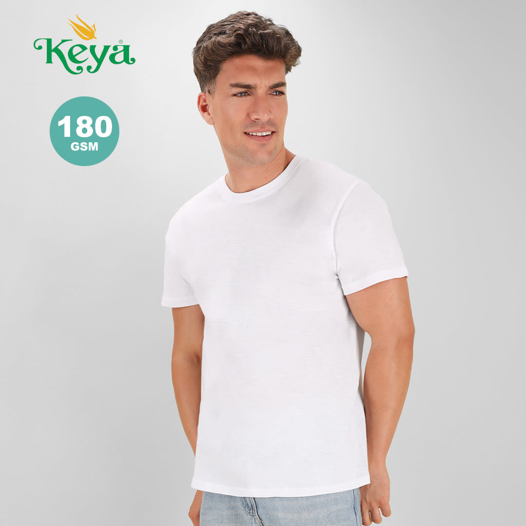 MC180 Adult White T-Shirt "keya"