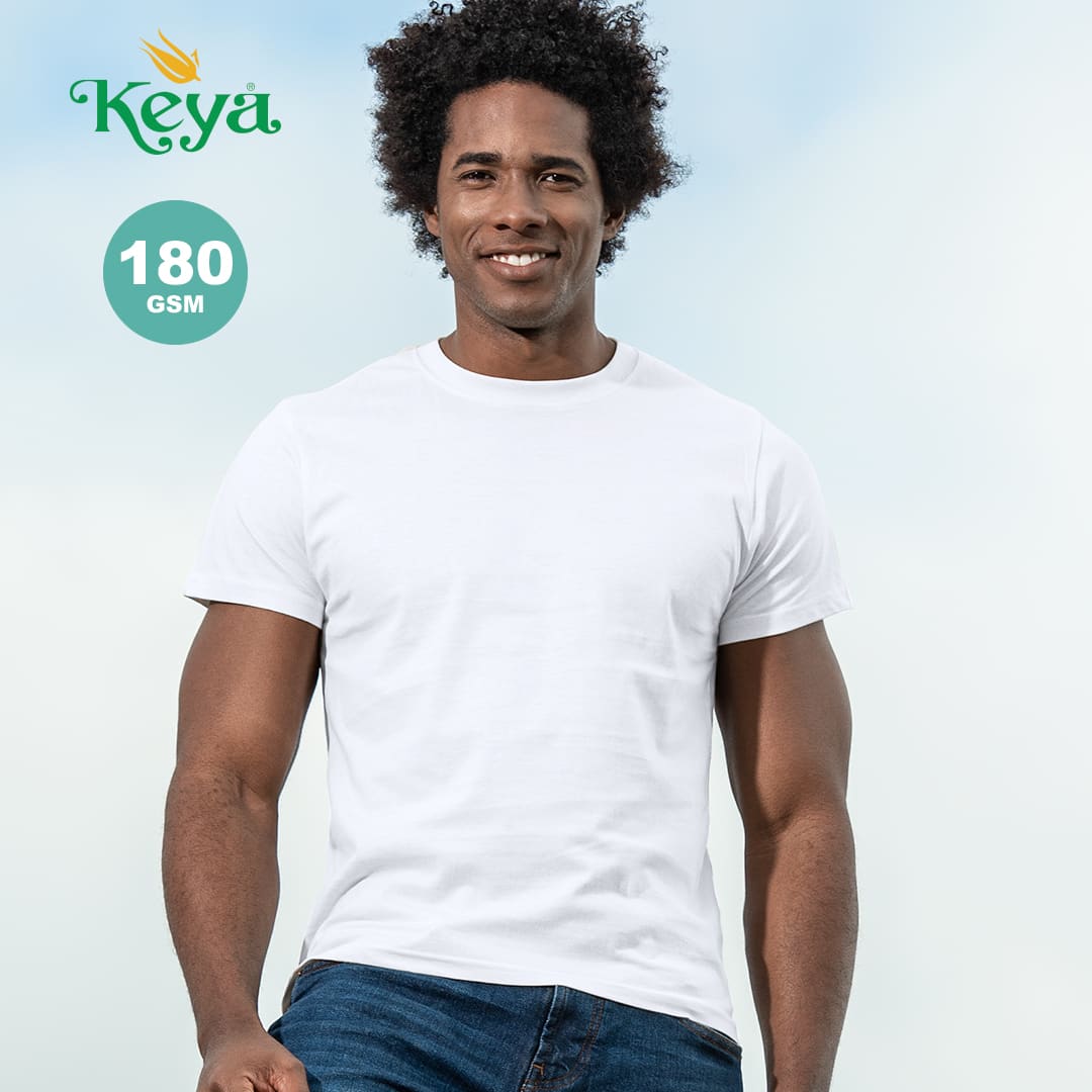 MC180-OE Adult White T-Shirt "keya"