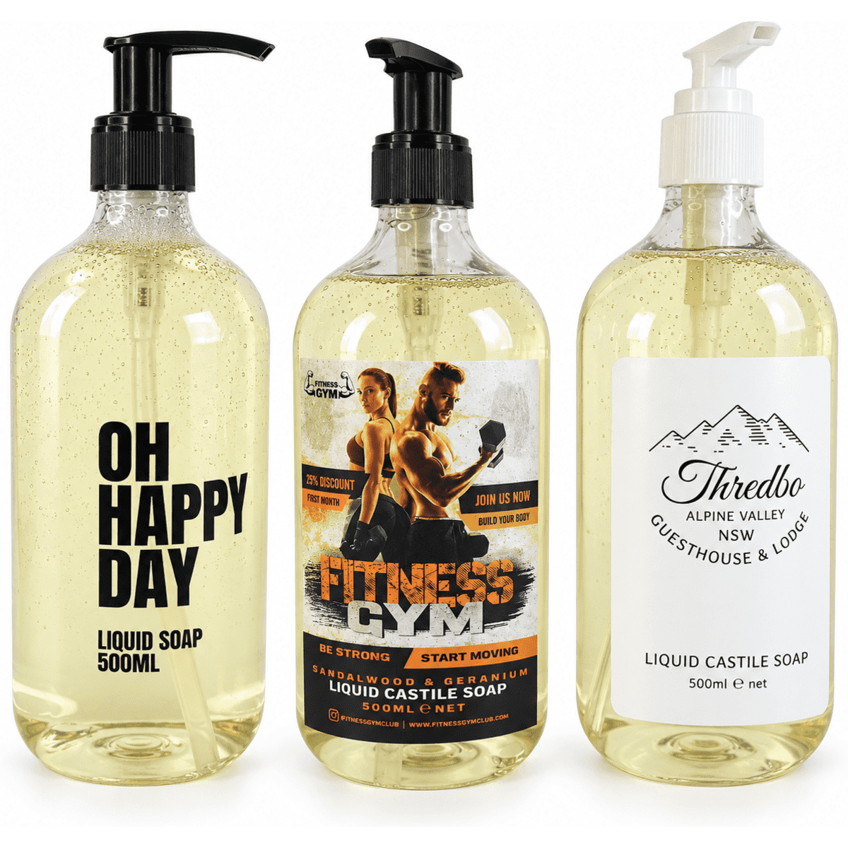 Castile Soap Pump-Top Bottle