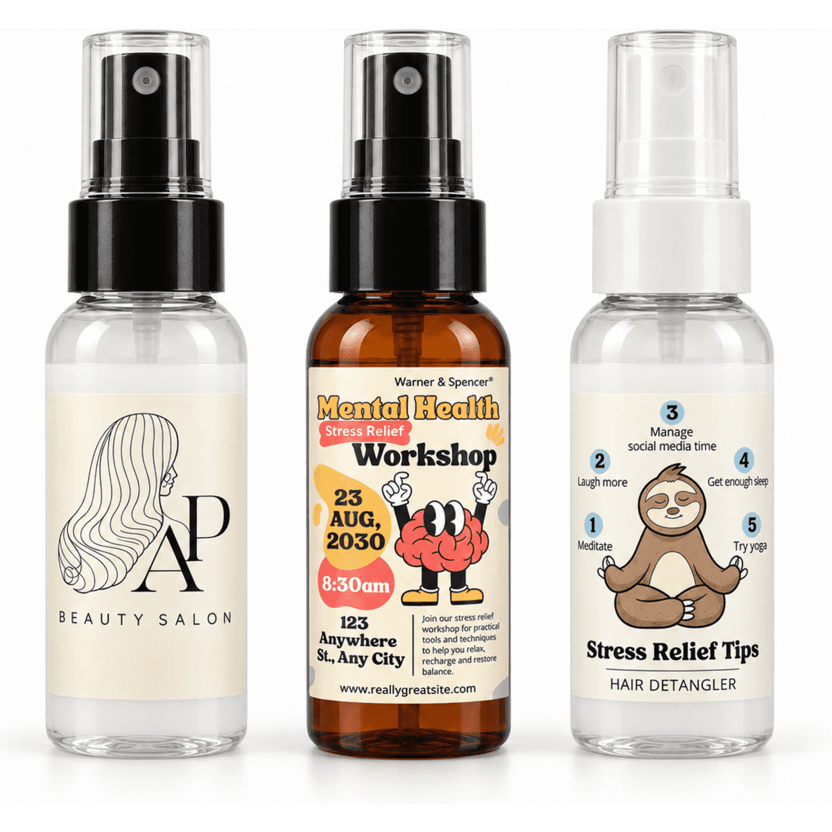 Hair Detangler Bottle