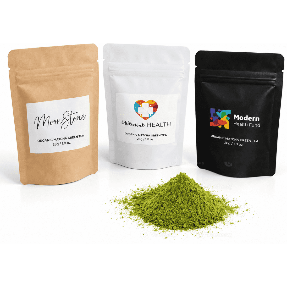 Organic Matcha Green Tea 28g Stand-Up Pouch