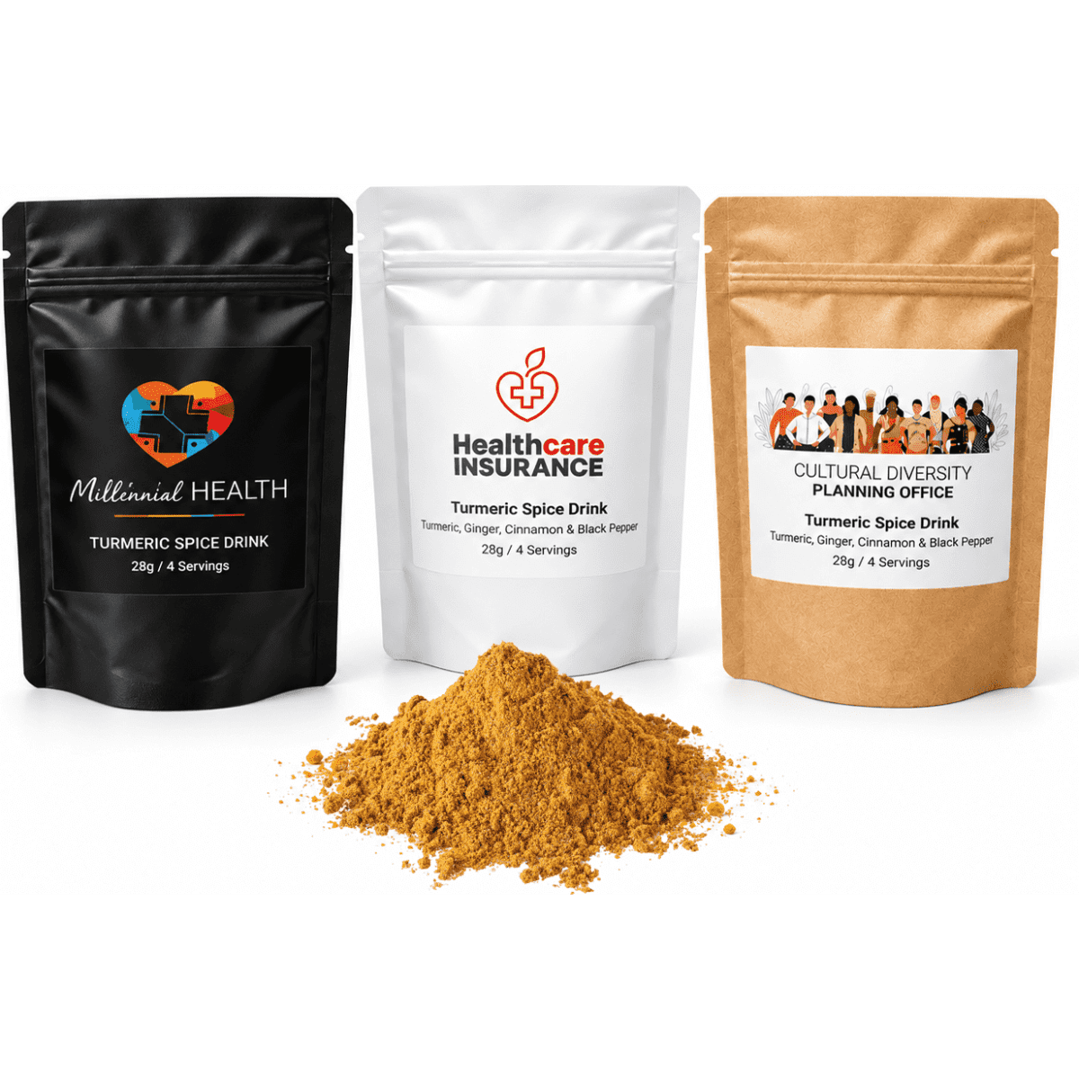 Turmeric Spice Drink 28g Stand-Up Pouch