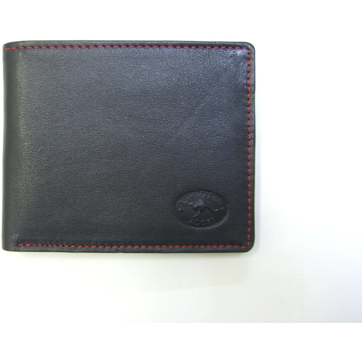 kwc2094_black_red_mens_wallet_front_view