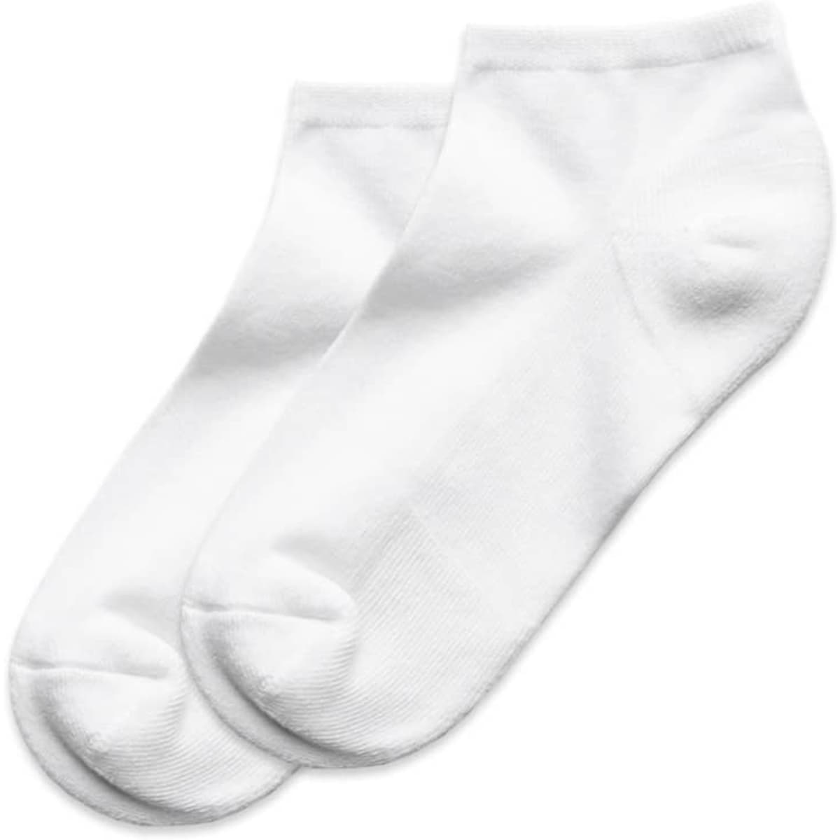 Ankle socks in white, featuring a classic design. Includes two pairs, suitable for casual wear.