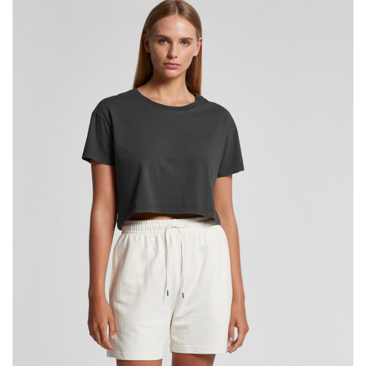 Wo’s Faded Crop Tee