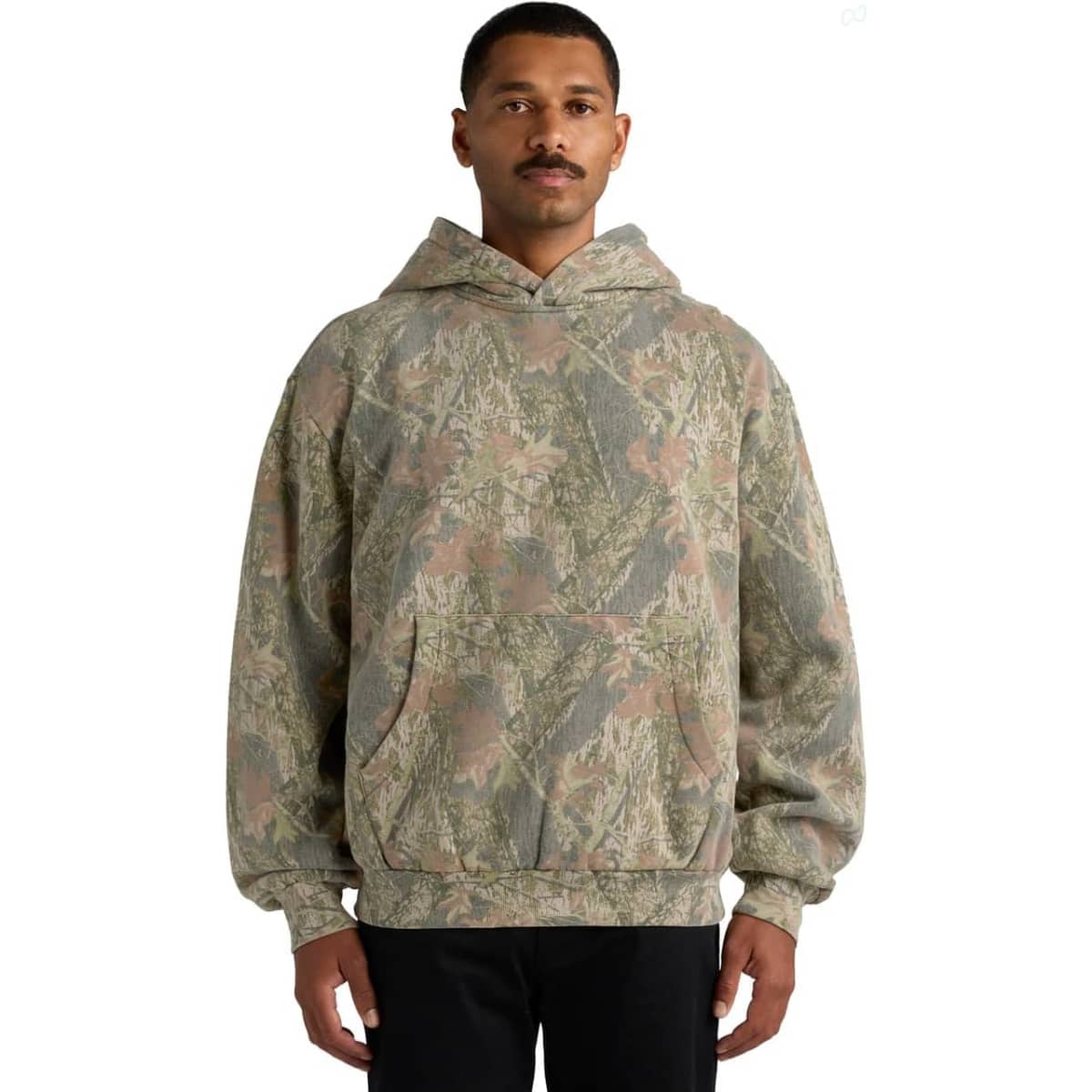 Box Faded Camo Hood