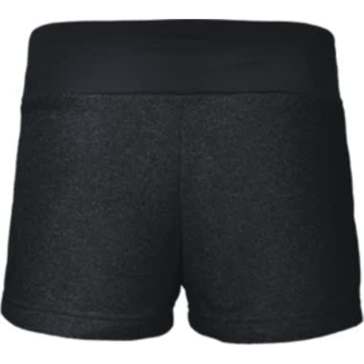 Black sports shorts with a wide waistband, featuring a smooth texture and no visible logos or branding.