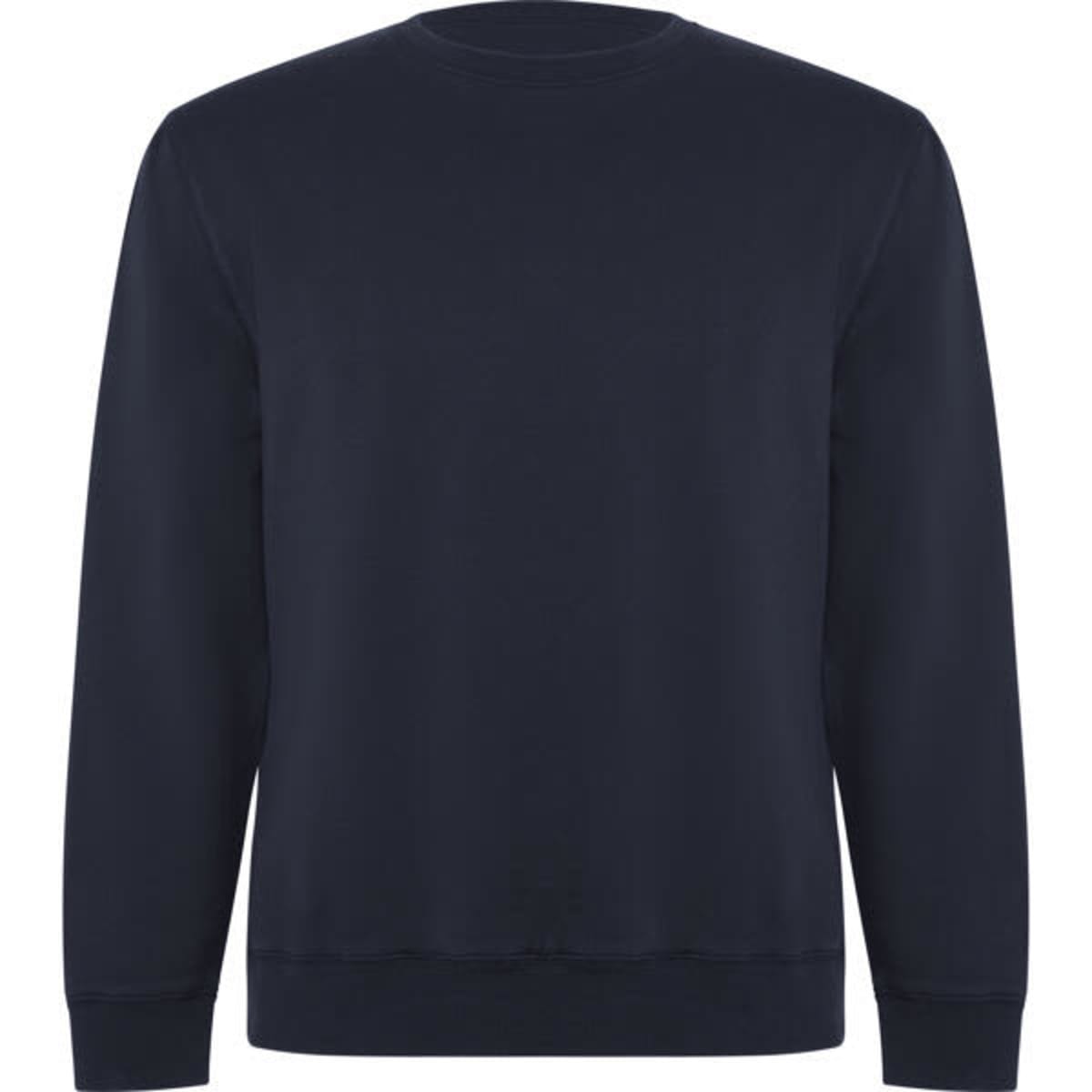 A navy Batian sweatshirt with a classic crew neck design and long sleeves, featuring a branding logo.