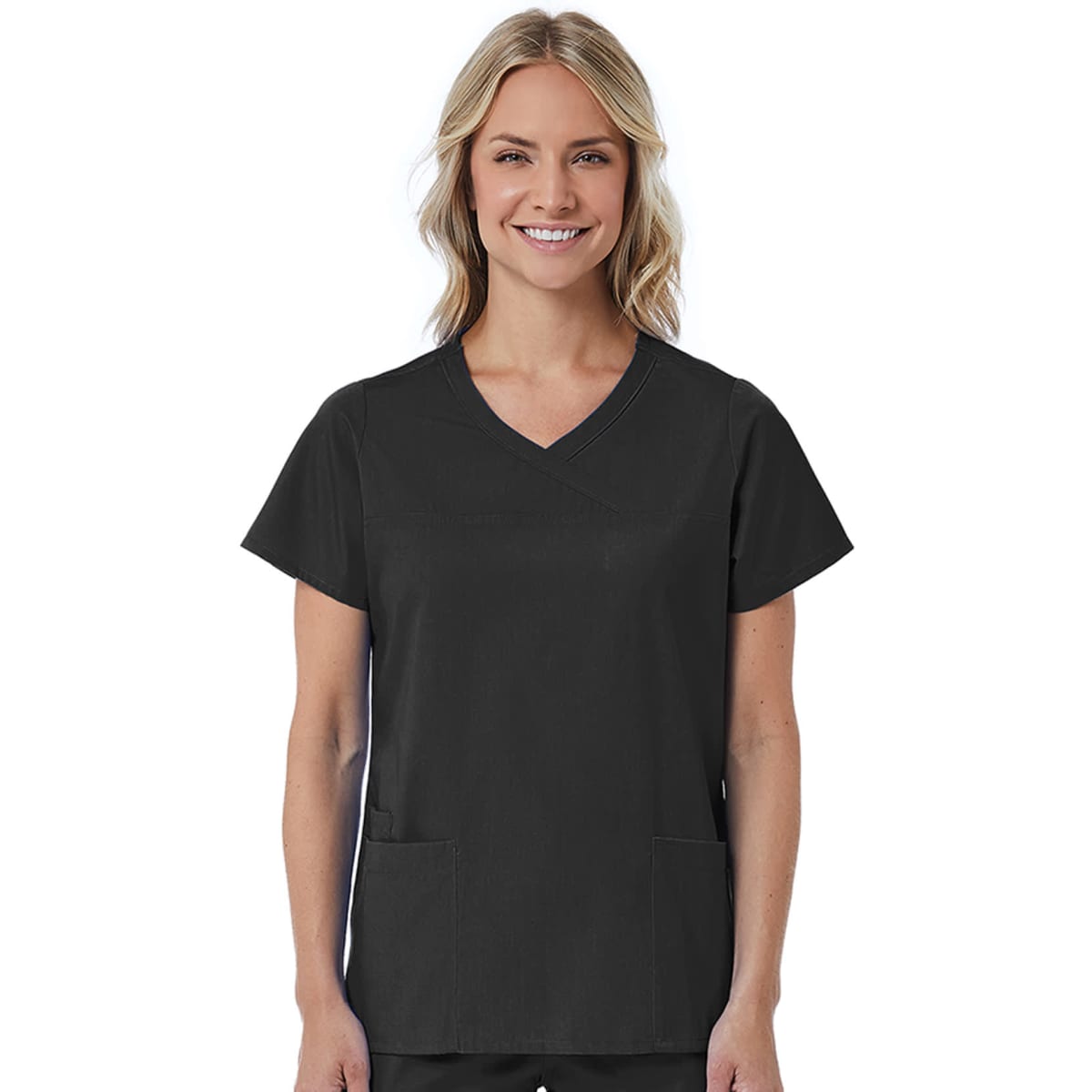 Red Panda Womens Mock Wrap Top