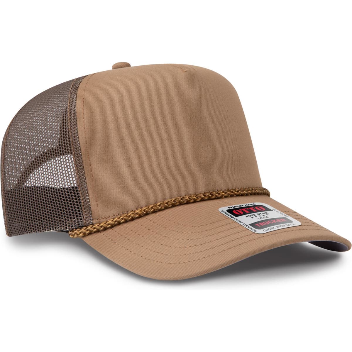 5 Panel Mid Profile Rope Trucker Hat