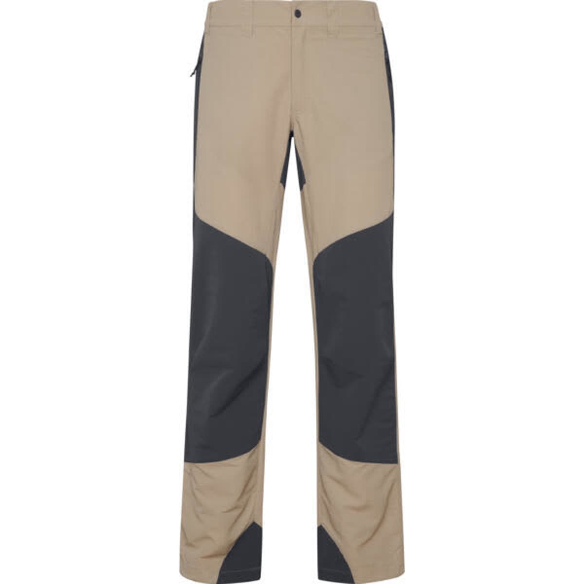 Bonati Hiking Trousers in a blend of beige and dark grey, featuring a sleek design and a logo.