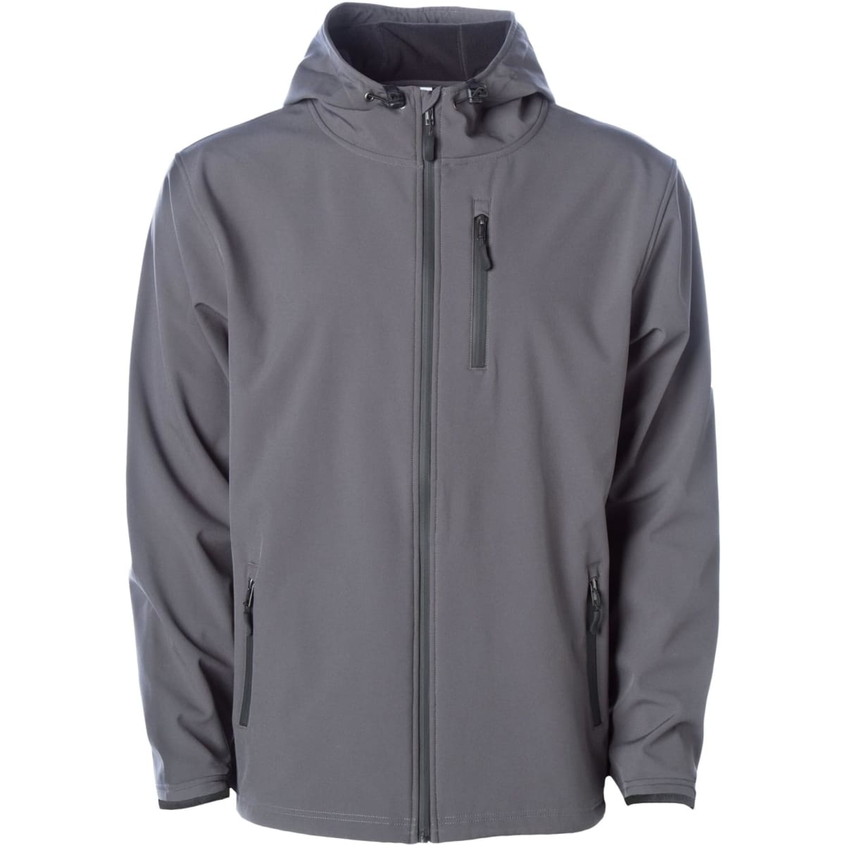 Mens Soft Shell Poly Zip Jacket