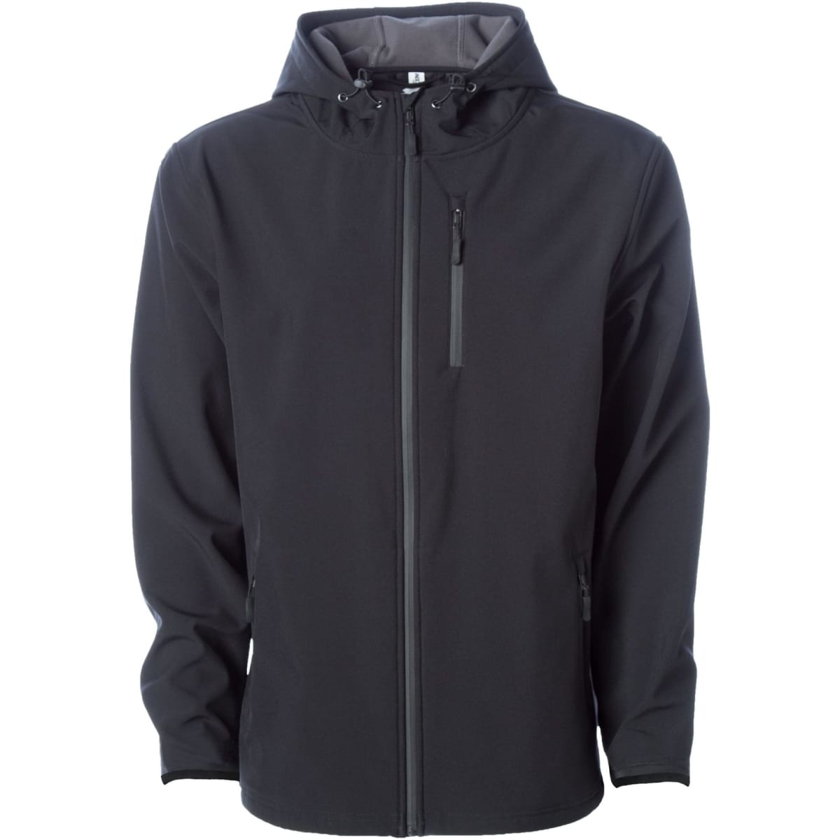 Mens Soft Shell Poly Zip Jacket